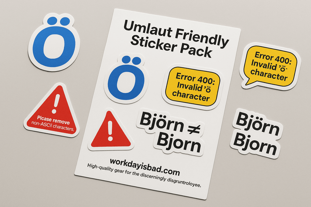 Umlaut-Friendly Sticker Pack